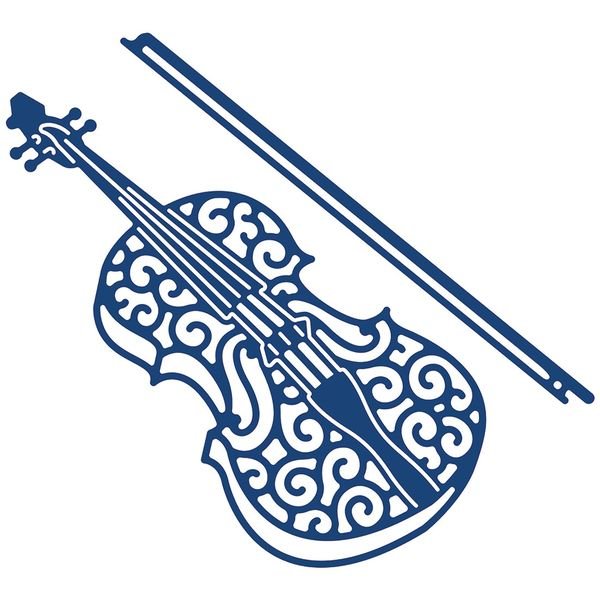 Скрипка трафарет