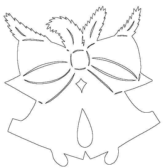 Трафарет "колокольчики"