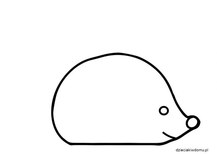 Ёжик контур без иголок