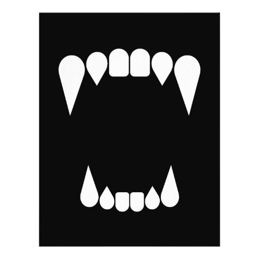 Силуэт острых зубов