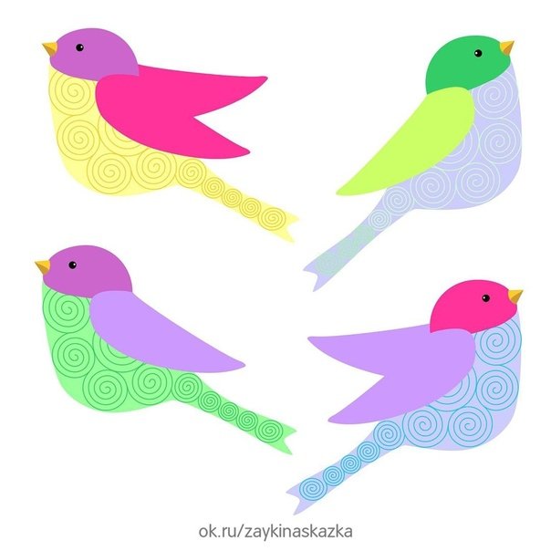 Птичка рисунок