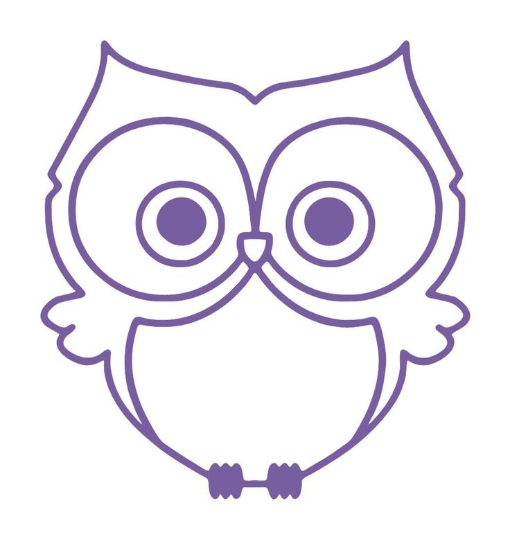 Сова трафарет