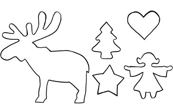 Трафарет "олени"