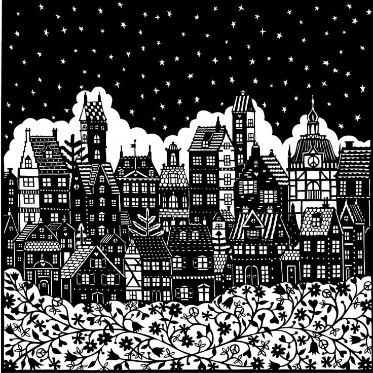 Силуэт сказочного города