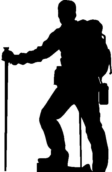 Скалолаз силуэт