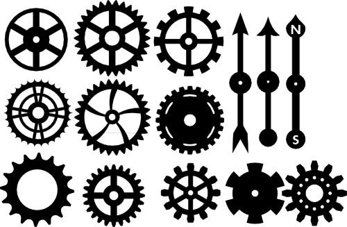 Стилизованная шестеренка