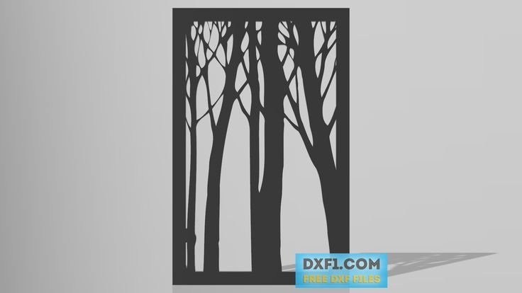 Ствол дерева силуэт