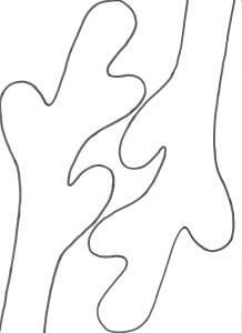 Оленьи рога шаблон