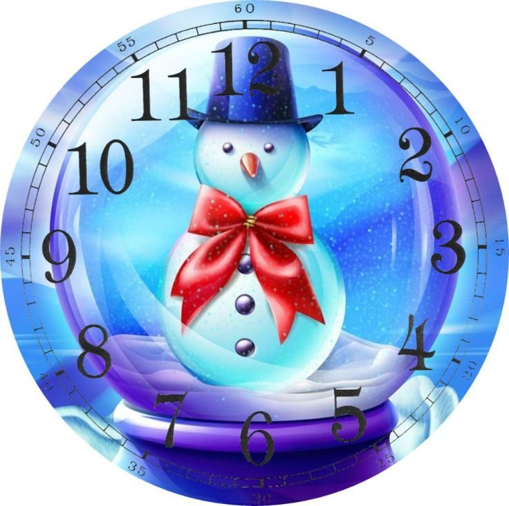 Новогодние часы детские