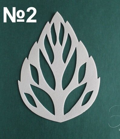Резной лист трафарет