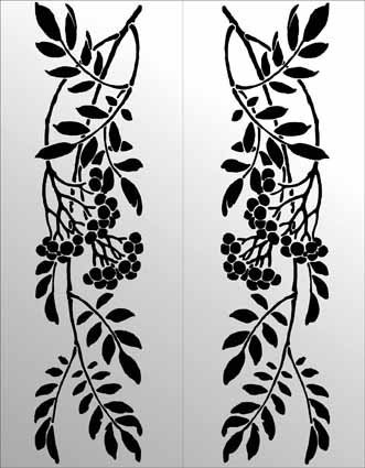 Растительный орнамент вертикальный