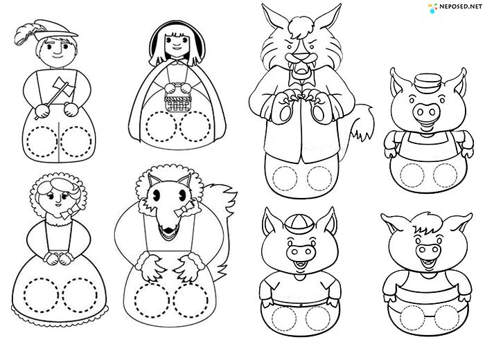 Пальчиковый театр Колобок Теремок