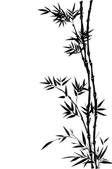 Трафарет бамбук