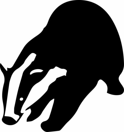 Барсук силуэт