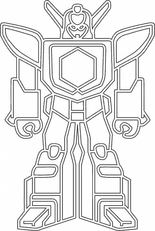 Робот раскраска для детей