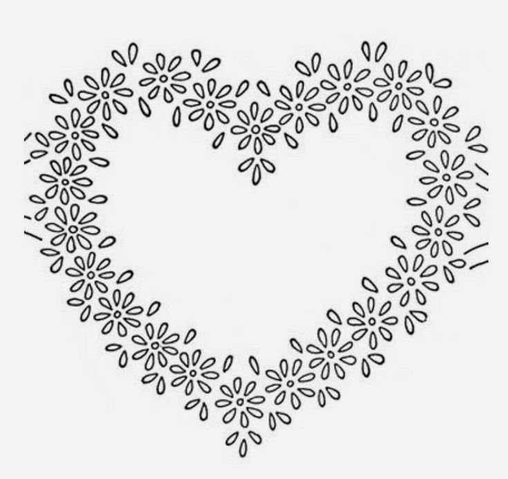 Орнамент сердечки