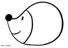 Ежик без иголок раскраска