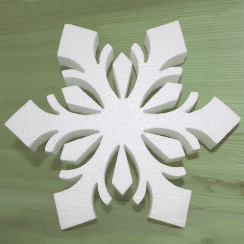 Снежинка пенопласт