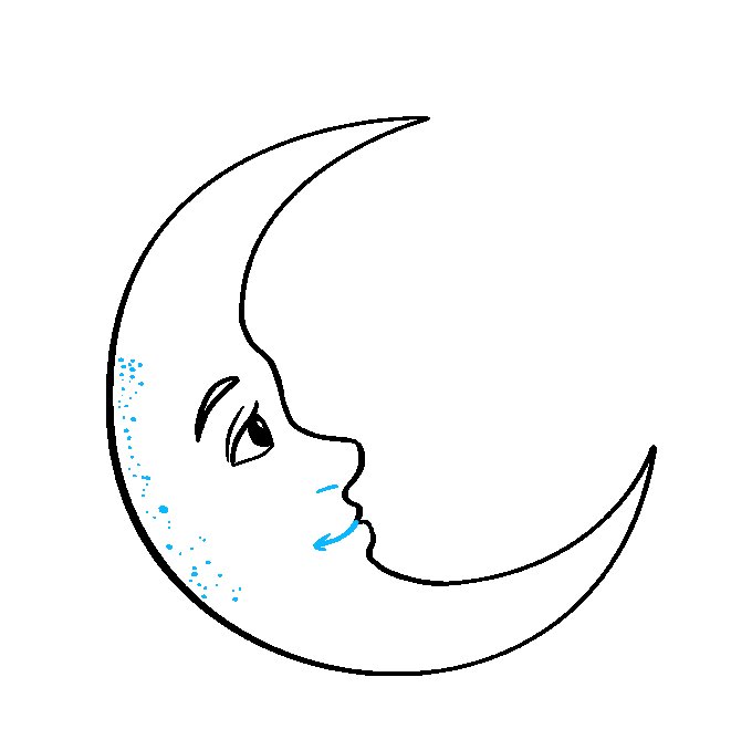 Месяц раскраска