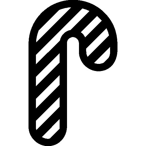 Новогодняя конфета трость трафарет для пряников