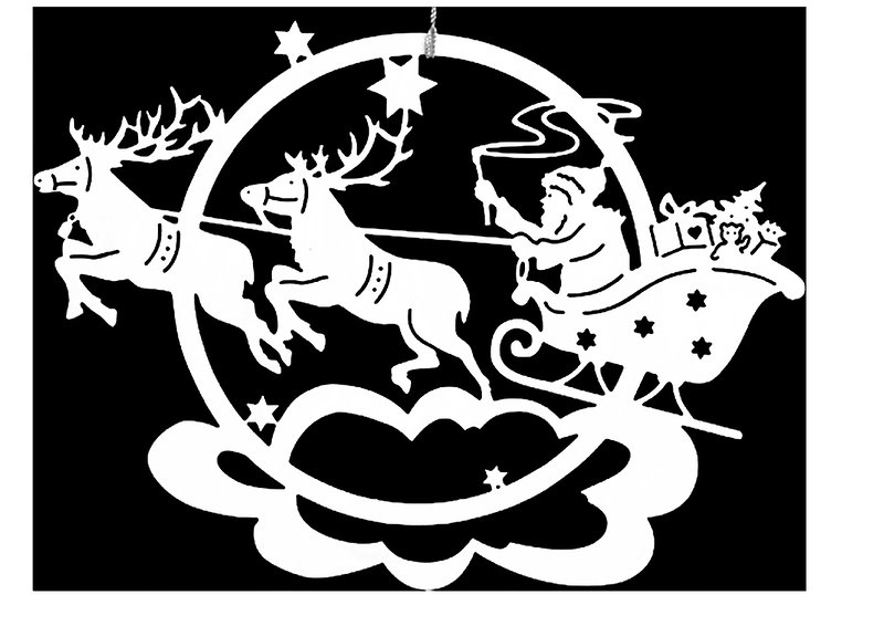 Новогодние трафореты на Ока