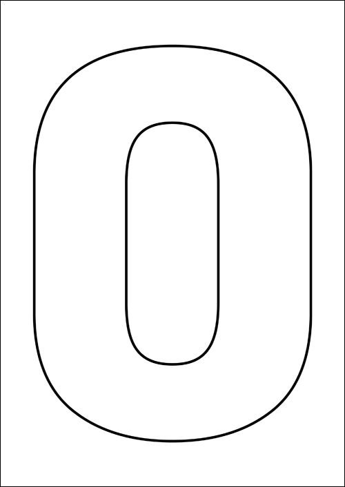 Трафарет для торта цифра