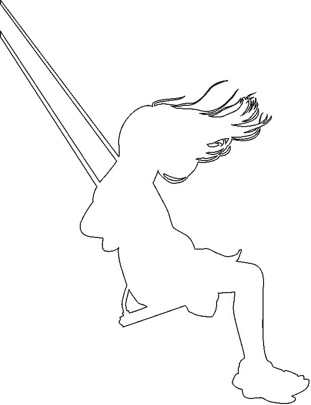 Качели силуэт