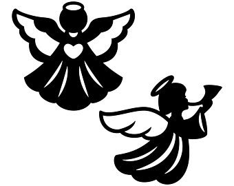 Ангелочки силуэт