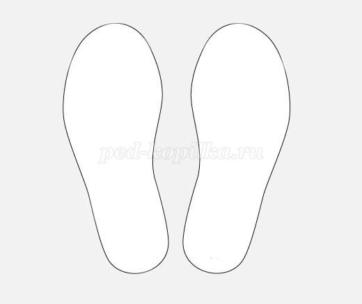 Подошва трафарет