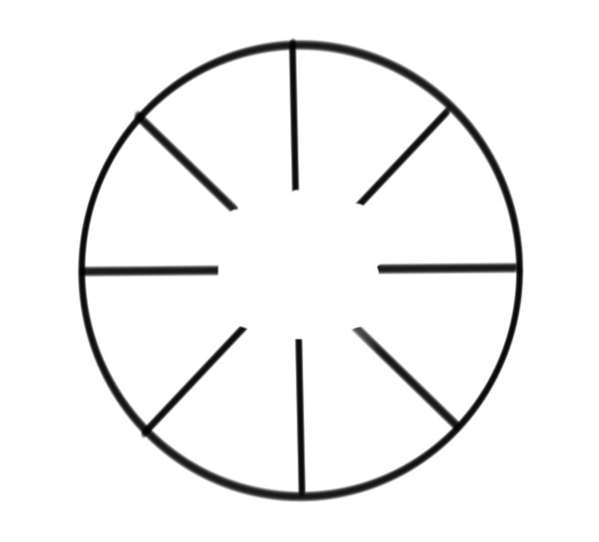 Круг с секторами шаблон