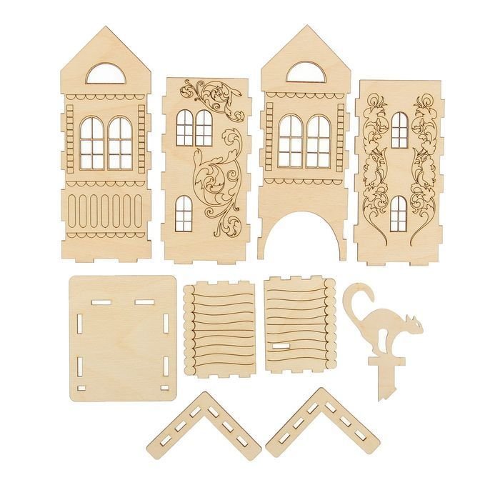 Макеты деревянных домиков