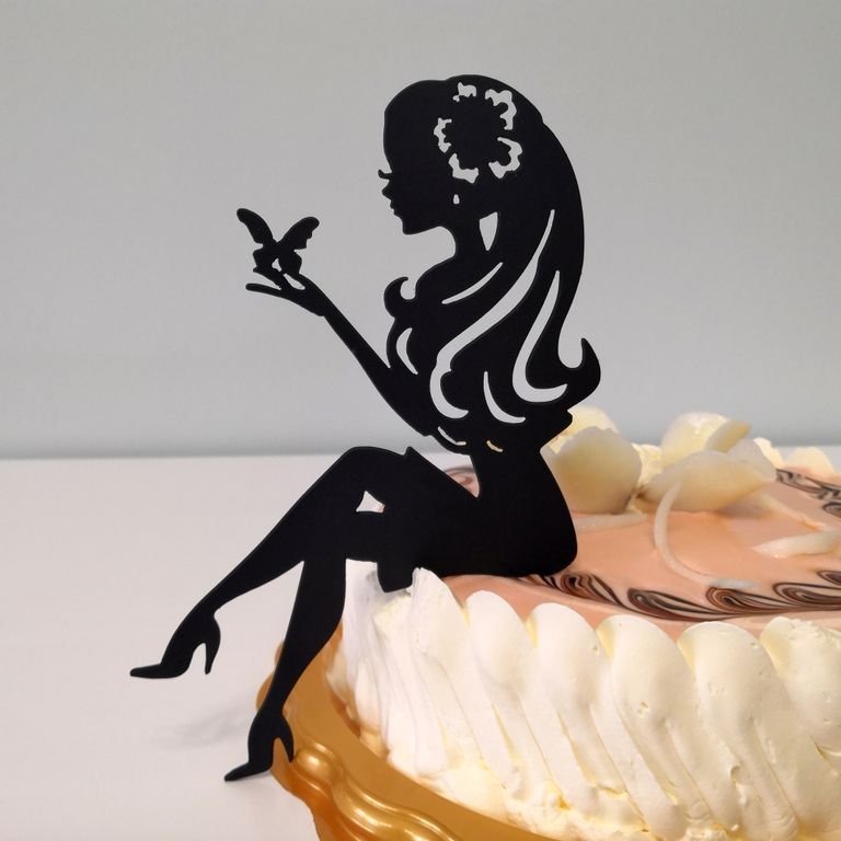 Топпер на торт для девочки