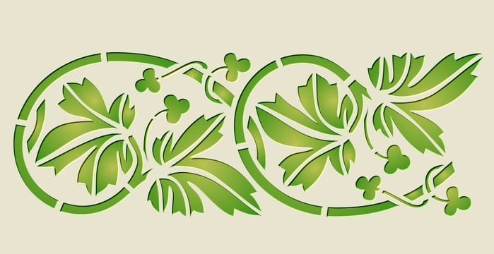 Растительный орнамент в полосе