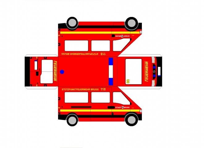 Макет пожарной машины