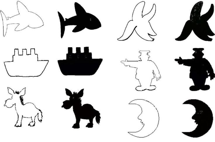 Силуэты предметов