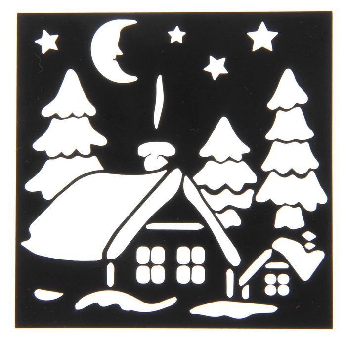 Новогодние домики для окн