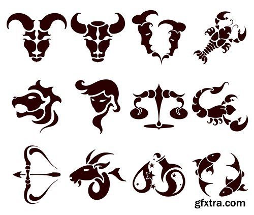 Стилизованные изображения знаков зодиака