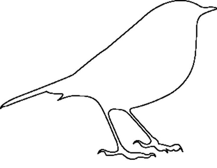 Трафарет птицы для вырезания