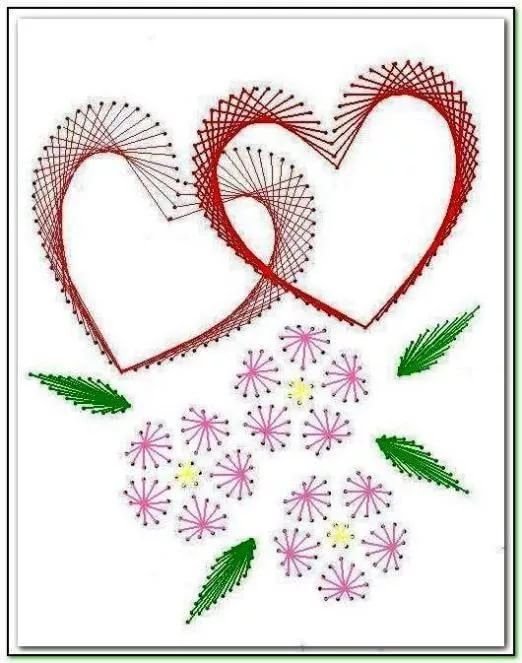 Вышивка по картону