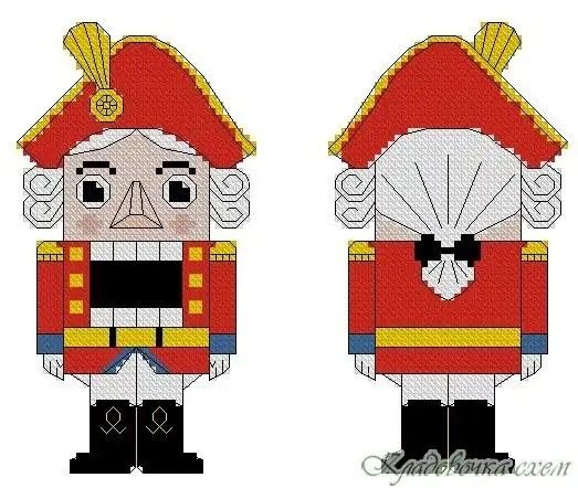 Щелкунчик игрушка из бумаги