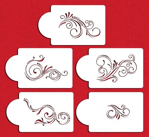 Узоры для торта трафарет