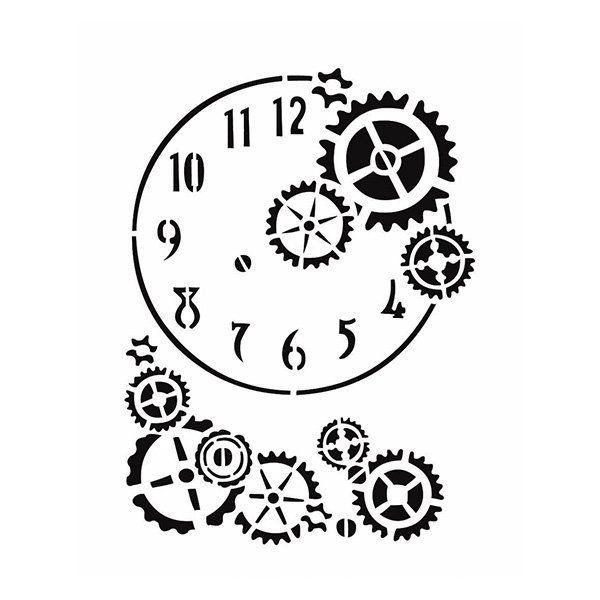 Трафарет для разметки делений для часов