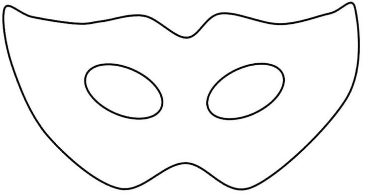 Маска трафарет для детей