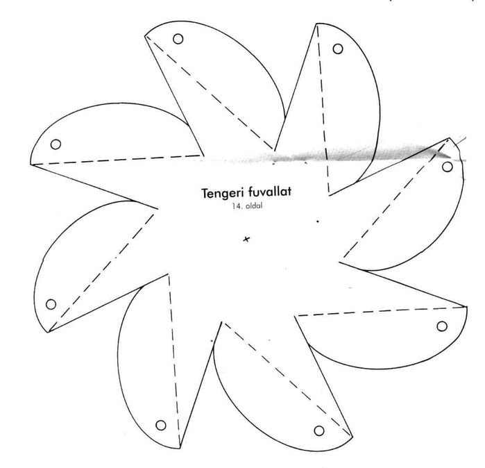 Трафареты цветов для поделок