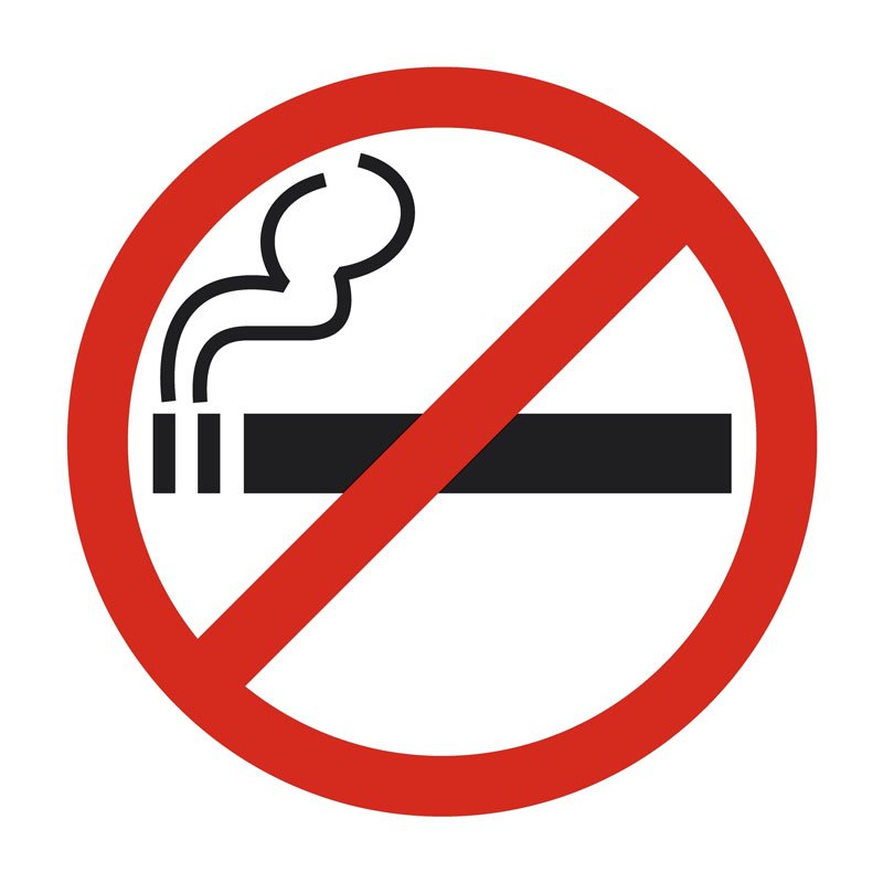 Табличка запрет курения