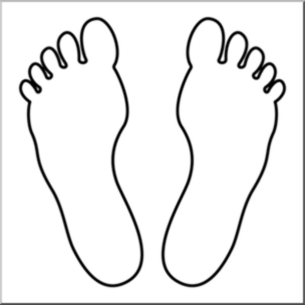Трафарет ноги