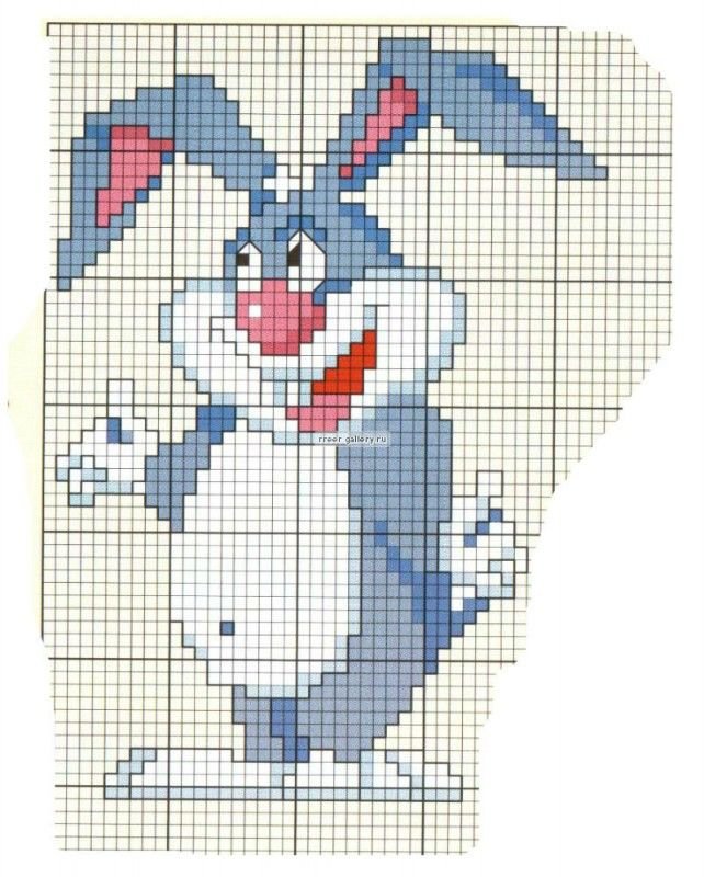 Вышивка кролик