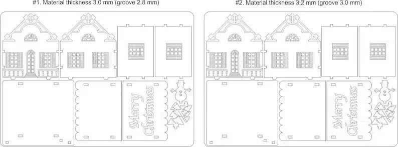 Раскрой домик из фанеры