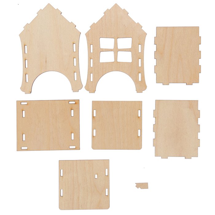 Чайный домик из фанеры макет