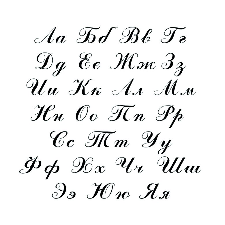 Красивый почерк каллиграфия алфавит
